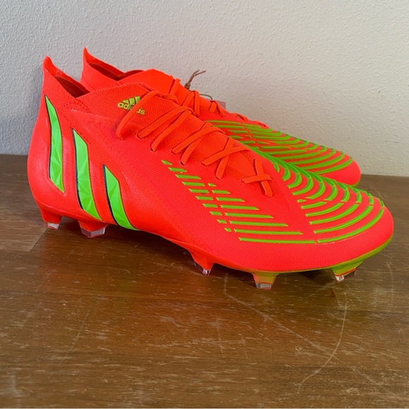 adidas predator edge .1 FG Red Soccer Cleats MSRP $250 - Size 8 - Picture 1 of 13